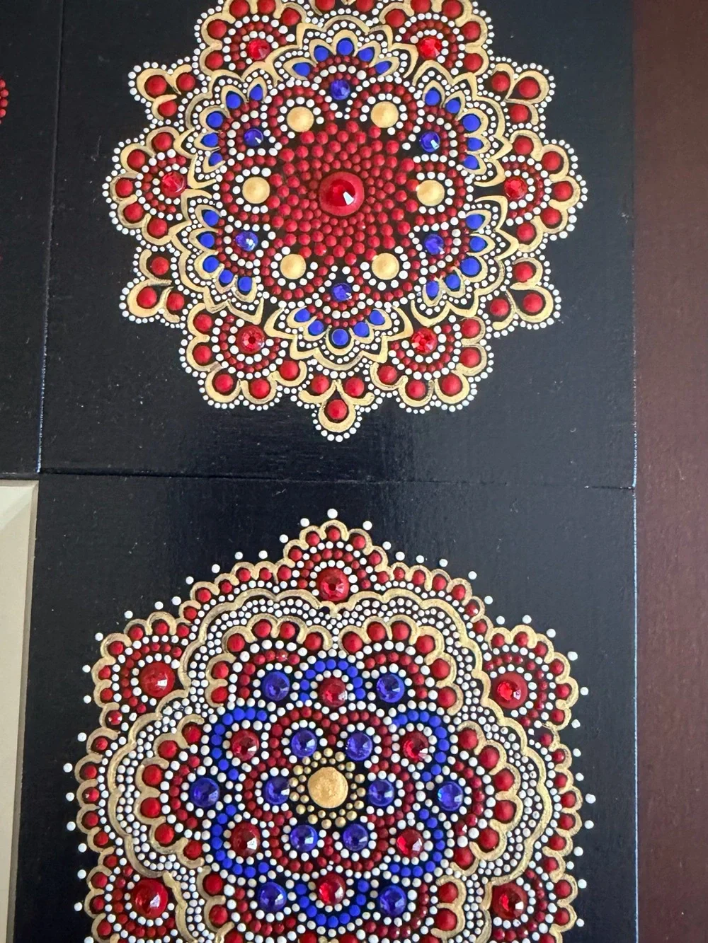 Diana’s Mandalas hand painted